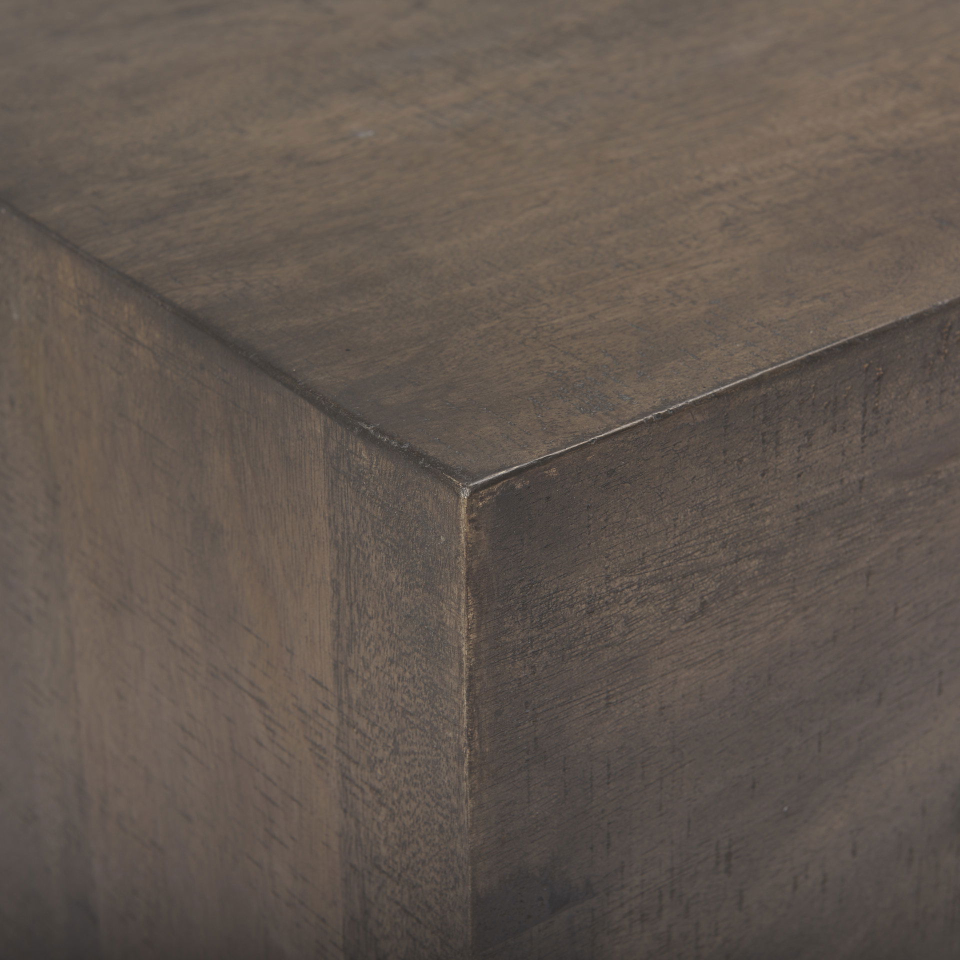 West 55L x 32W x 14H Medium Brown Wooden Angled Coffee Table large image 
