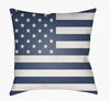 Americana Accent Pillow, Decorative Pillow by Surya, 18" length x 18" width thumbnail