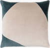 Cotton Velvet Accent Pillow Poly, Decorative Pillow by Surya, 18" length x 18" width thumbnail