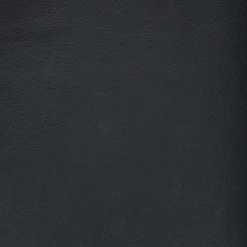 Westan Black Genuine Leather with Medium Brown Wood Accent Chair