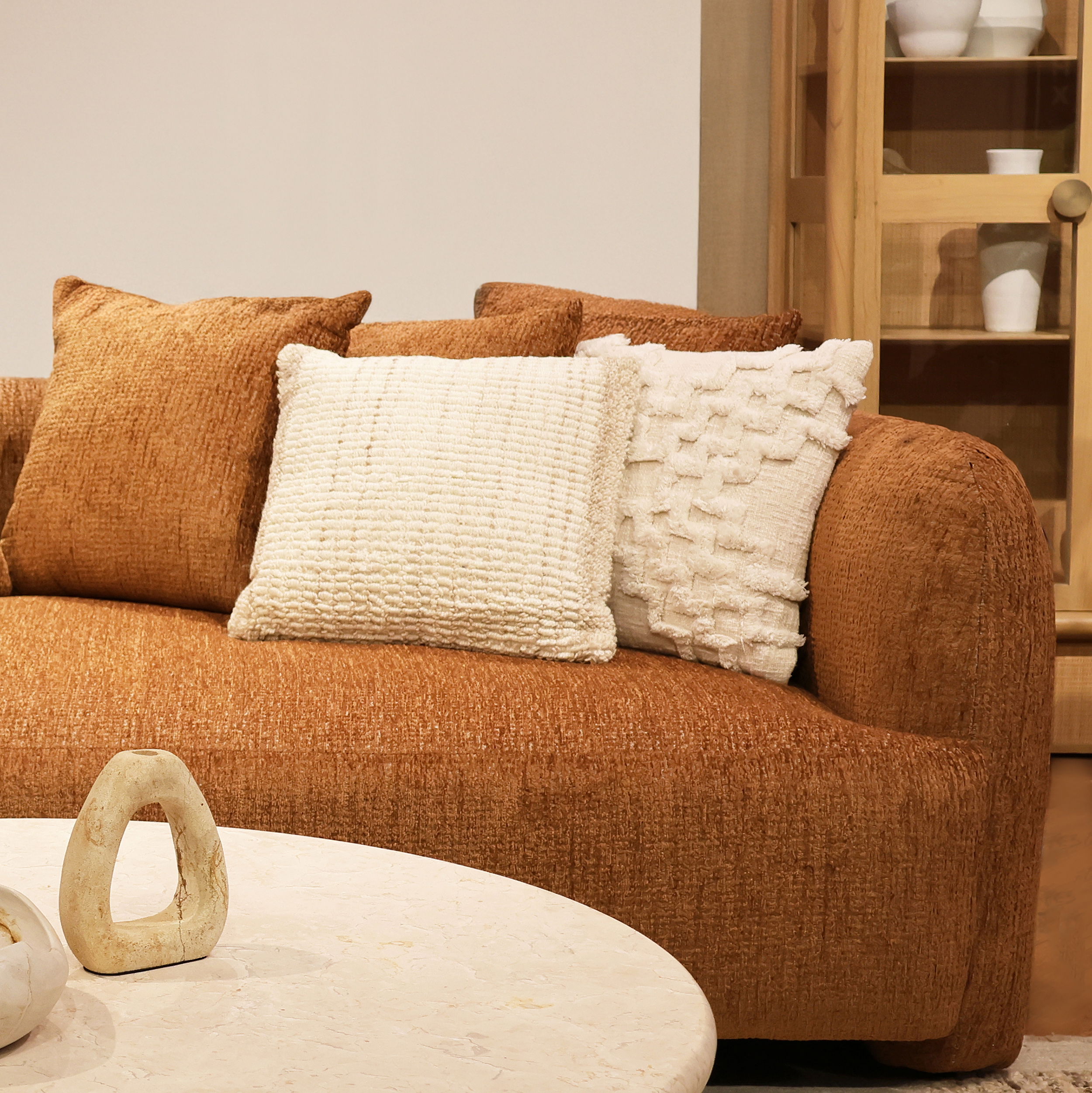 Taraji Pillow, Decorative Pillow by Dovetail, 20" width x 20" height x 6" depth View 4