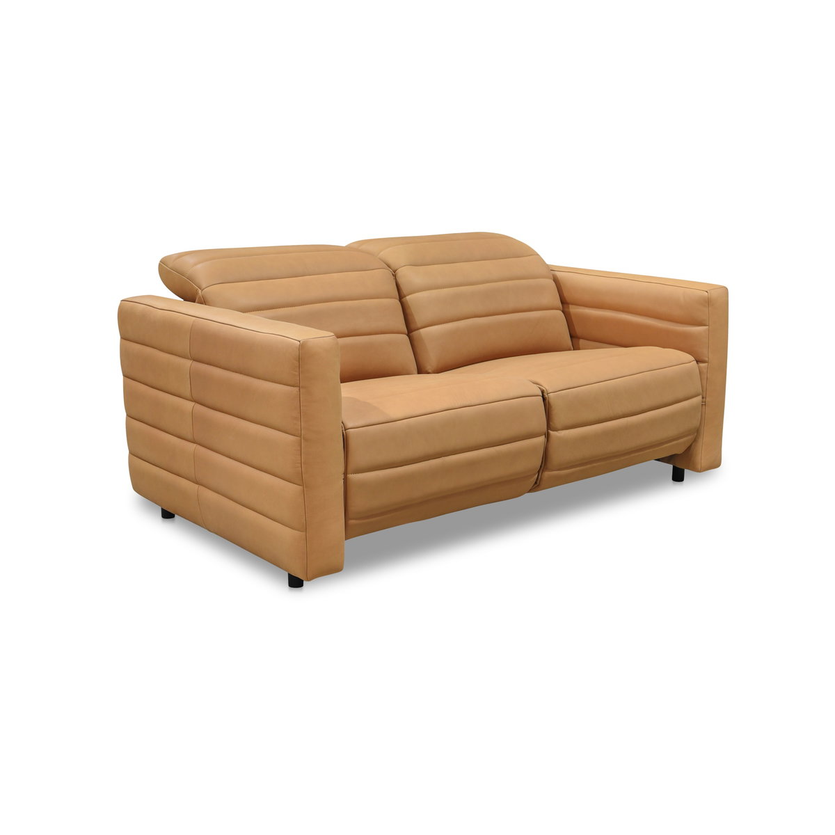 Juno Power Recliner Sofa Tan Leather, Sofas & Sectional by Moe's Home, 65" width x 31.5" height x 42" depth View 2
