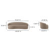 Cove Outdoor Sofa Taupe thumbnail 10