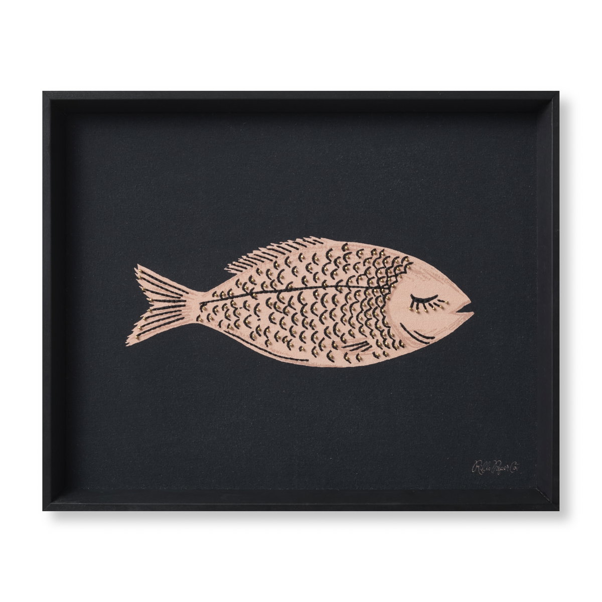 Rifle Paper Co. x Loloi It's Fishy Wall Art, Wall Hanging, 21" length x 17" width View 1