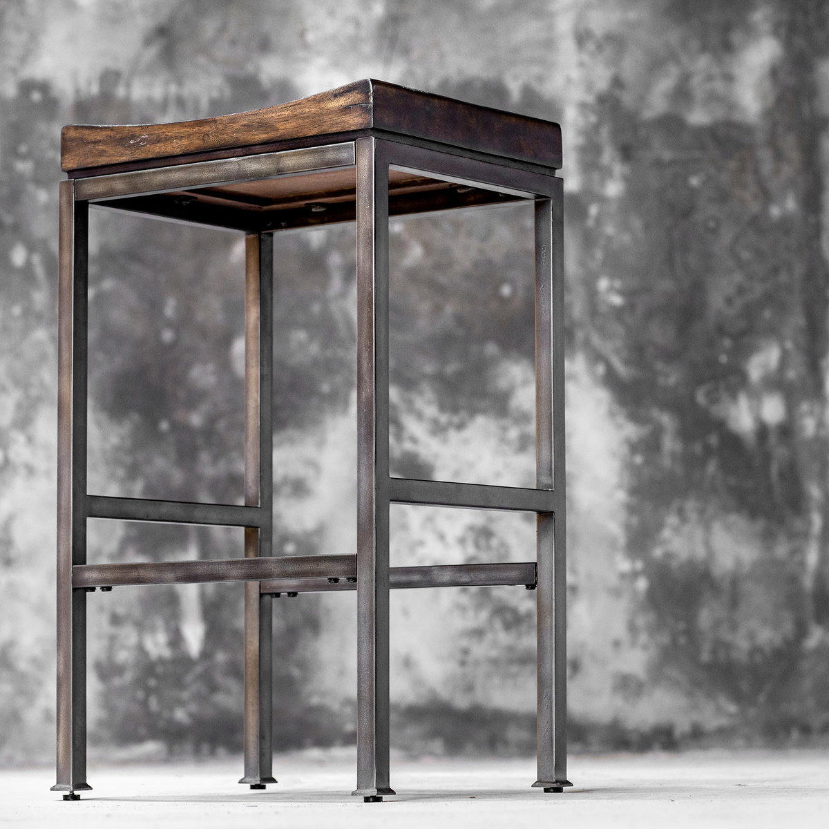 Beck Industrial Bar Stool, Furniture by Uttermost, 18" width x 30" height x 14" depth View 8