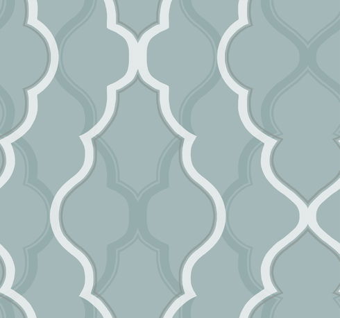 Double Damask Teal Wallpaper