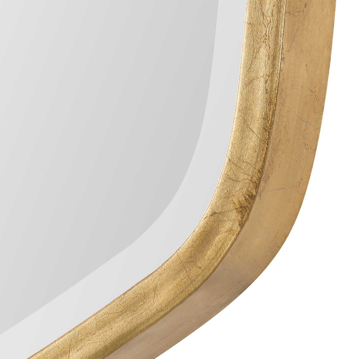 Duronia Antiqued Gold Mirror, by Uttermost, 22.25" width x 36.13" height x 1.75" depth View 6