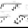 Jedrik Large Outdoor Dining Table Dark Grey thumbnail 6