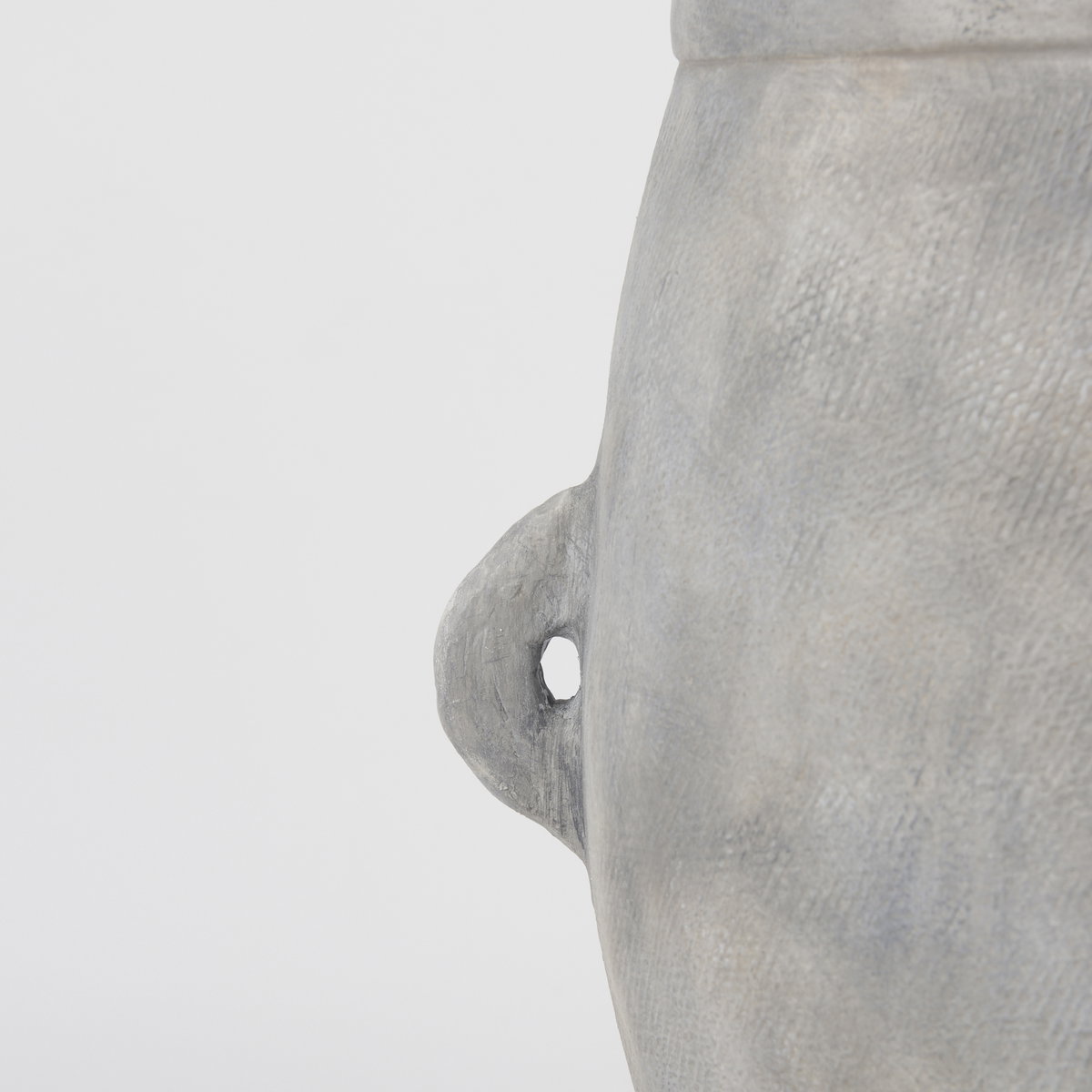 Zuma  Light Gray Ceramic Floor Vase, by Mercana, 27.17" length x 18.11" width x 24.41" height View 8