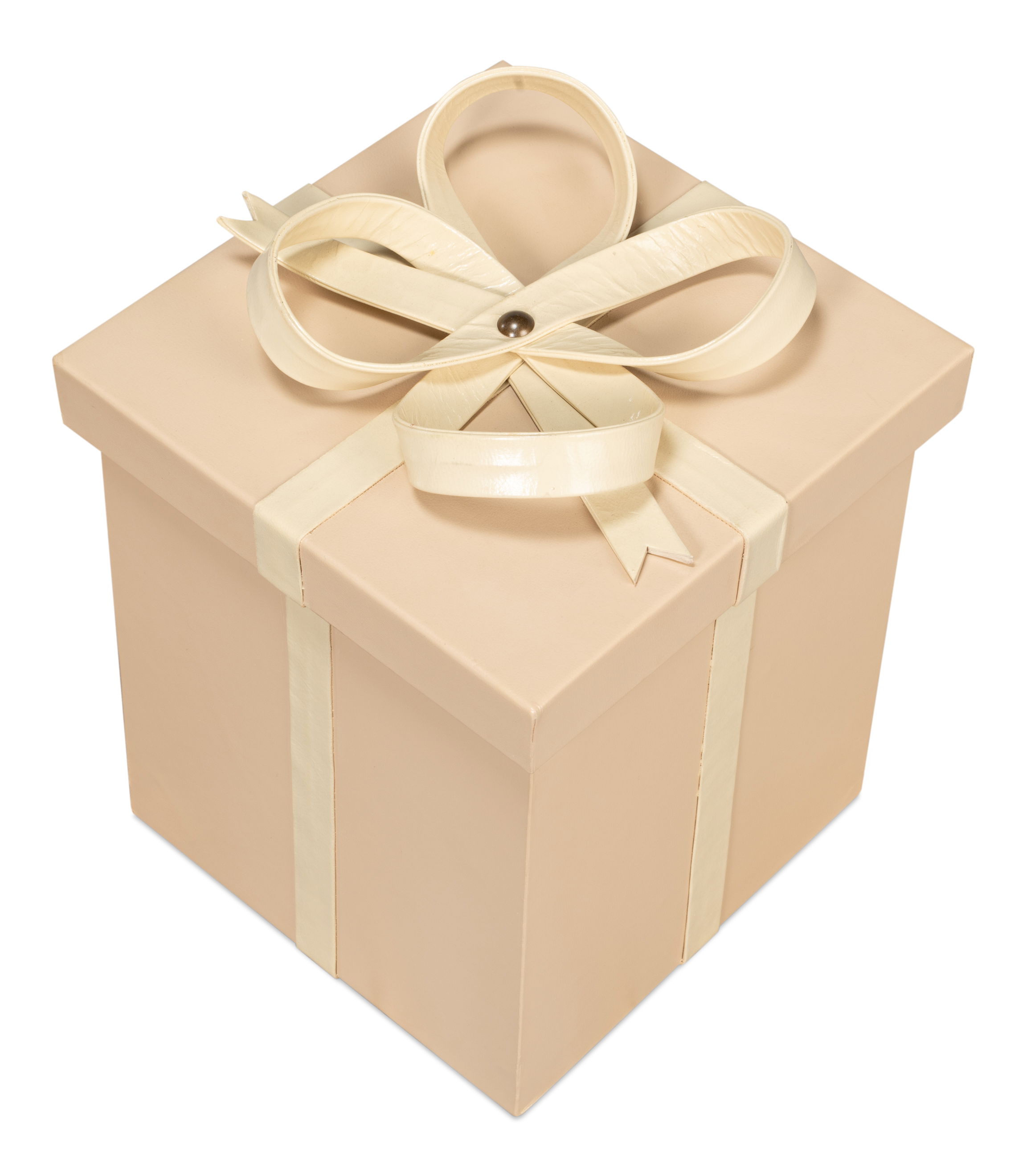 Ferrell Leather Holiday Boxes,S/3,Taupe, Decor by Sarreid, 8" length x 8" width x 9" height View 8