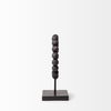 Tulane I (Small) 9L x 5W Black Beaded Broken Sphere Decorative Object thumbnail 4