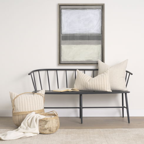 Nova 15.0L x 15.0W x 9.4H (Set of 2) Light Brown Seagrass Woven Round Basket with Long Handle