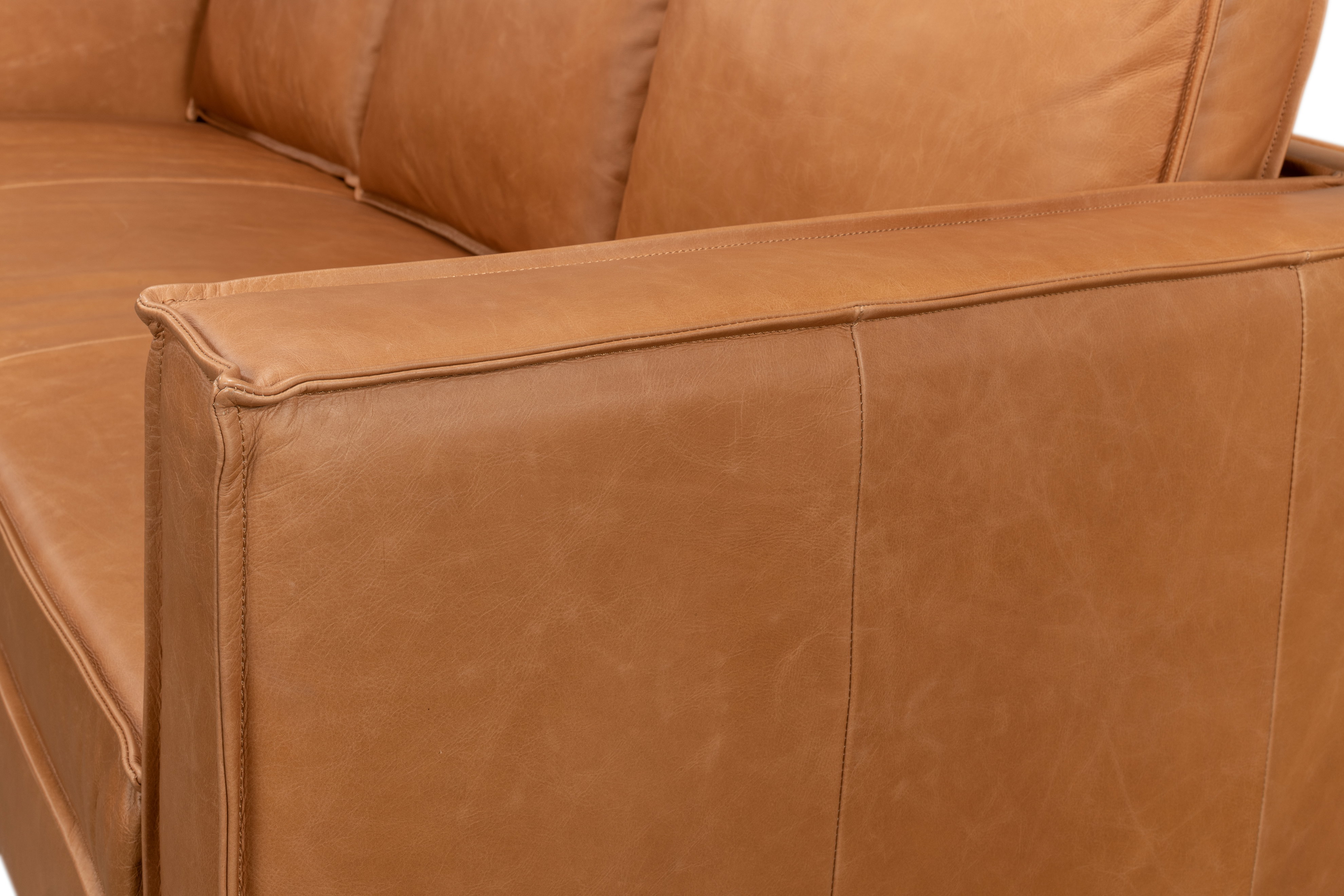 Esprit Leather Sofa, Sofas & Sectional by Sarreid, 74" length x 33" width x 32" height View 19