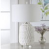 Caelina Textured White Table Lamp thumbnail 9