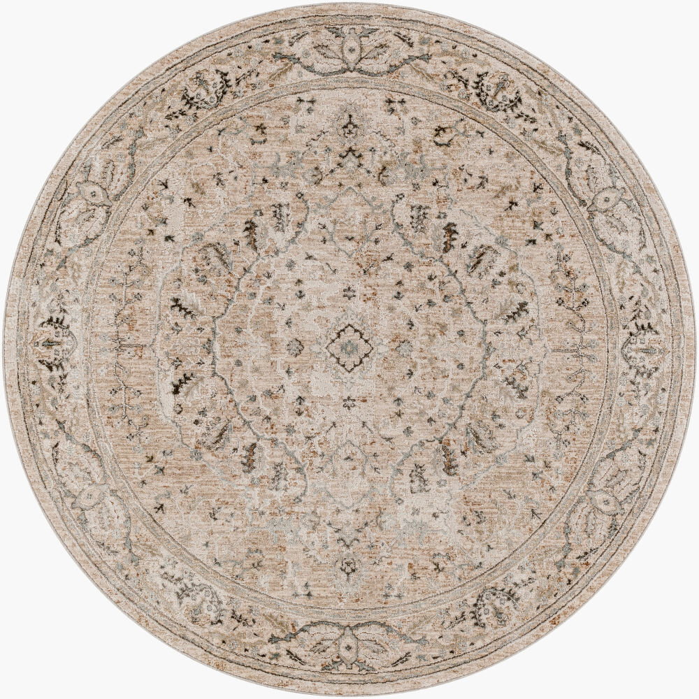 Brunswick Machine Woven Rug, by Surya, 5'2.99" length x 5'2.99" width