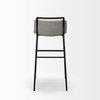 Kavalan Low Back 24.25in Seat Counter Stool | Beige Fabric with Metal, Counter & Bar Stool by Mercana, 17.72" length x 20.87" width x 33.46" height thumbnail 8