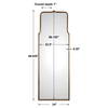 Adelasia Antiqued Gold Mirror, by Uttermost, 24" width x 68.62" height x 1" depth thumbnail 3