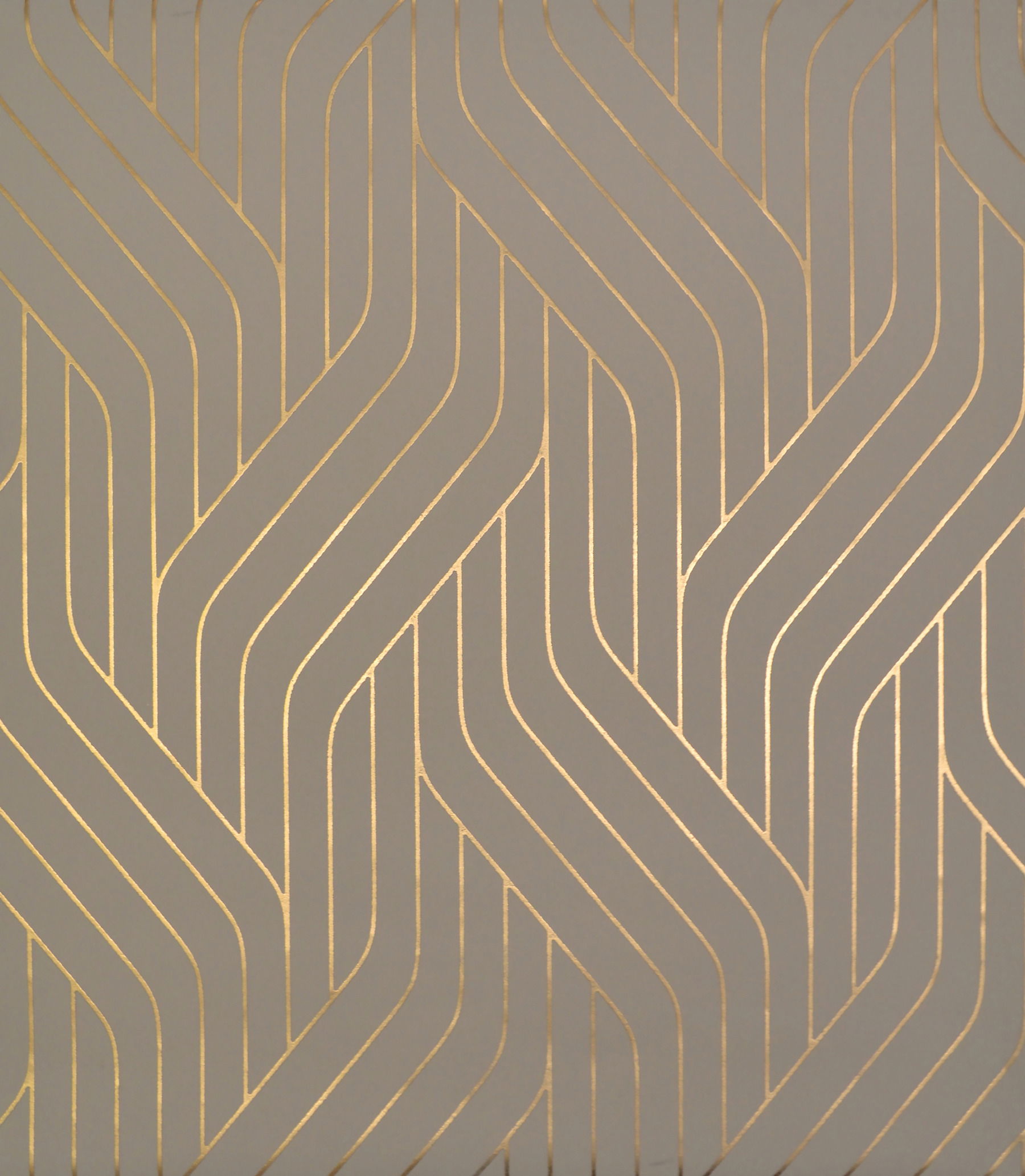 Ebb & Flow Khaki & Gold Wallpaper large image 