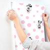 Minnie Dots Pink Wallpaper, by York Wall, 33' length x 1'8.5" width x 0.02" depth thumbnail 4