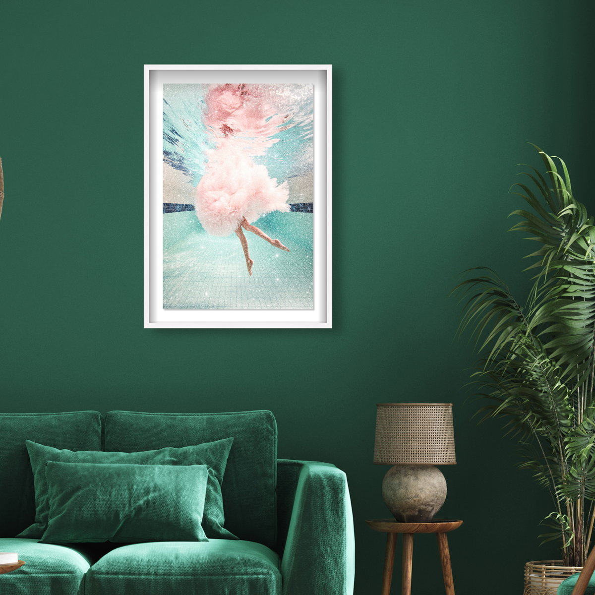 Aquatic Ballerina I (Diamond Dust), Art by Oliver Gal,  24x36 View 3