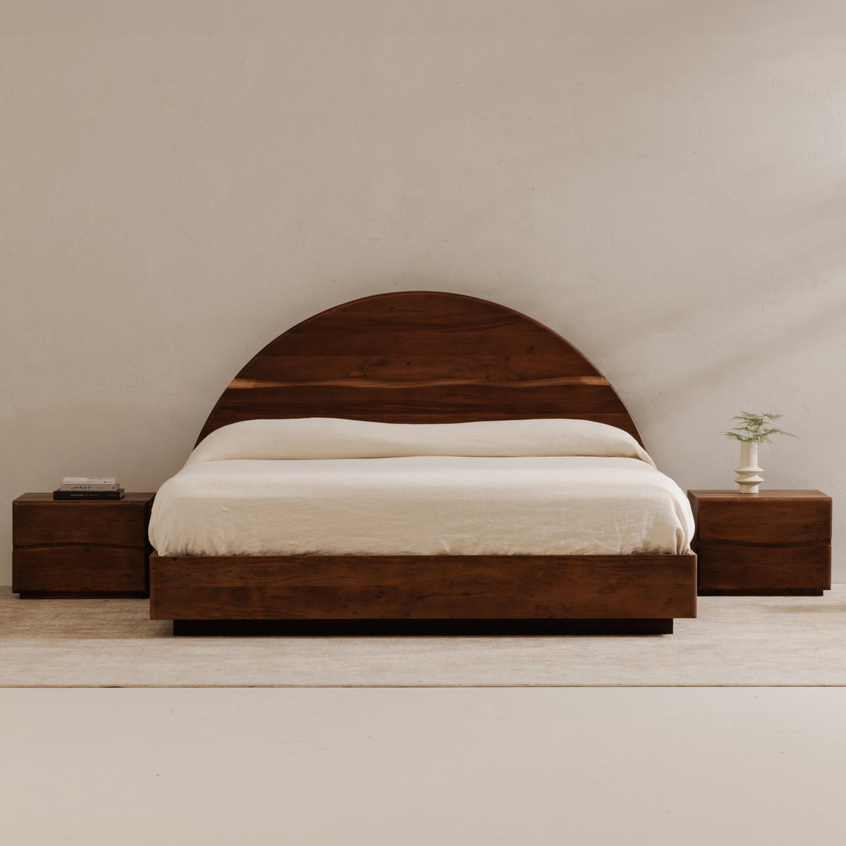 Watson King Bed Brown, by Moe's Home, 81" width x 50" height x 84" depth View 13