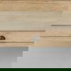 Arelius 42'L Rectangular Light Brown Wood with Black Metal Base Display Coffee Table thumbnail 5
