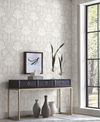 Palmetto Palm Damask Beige Wallpaper thumbnail 1