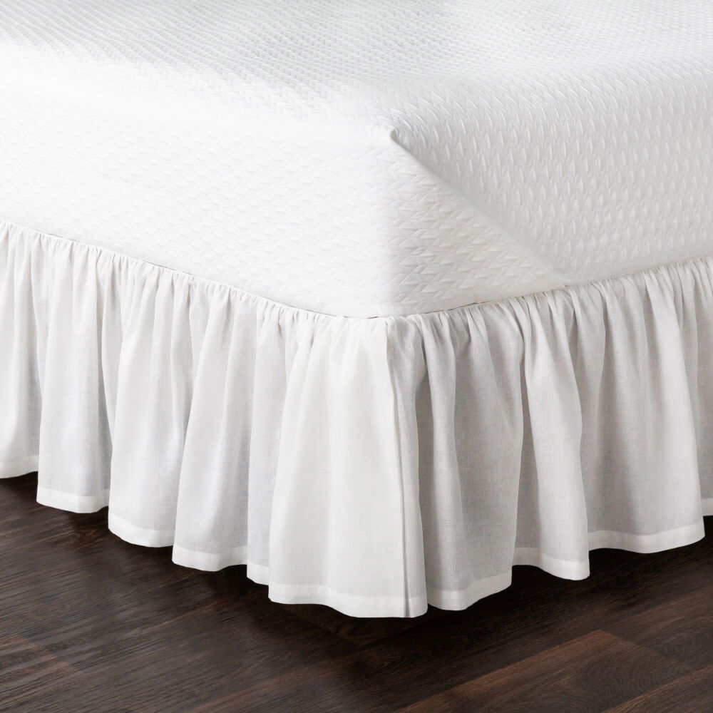 Peyton Ruffle Bed Skirt, Bedding by Surya, 80" length x 78" width