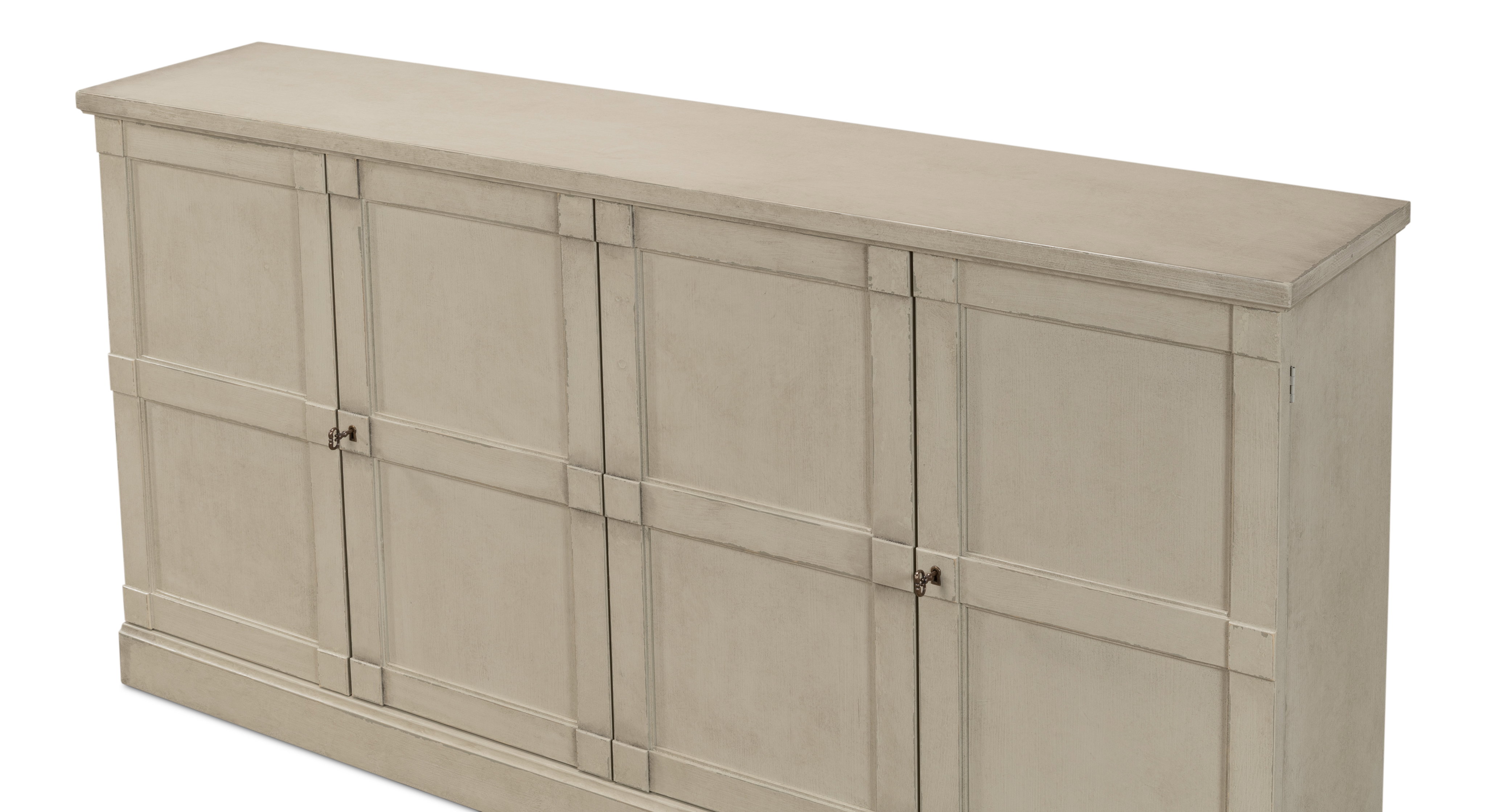 *Lionisio Buffet,75',Wash Gray,Wood Drs, Cabinets & Sideboard by Sarreid, 75" length x 15" width x 37" height View 10