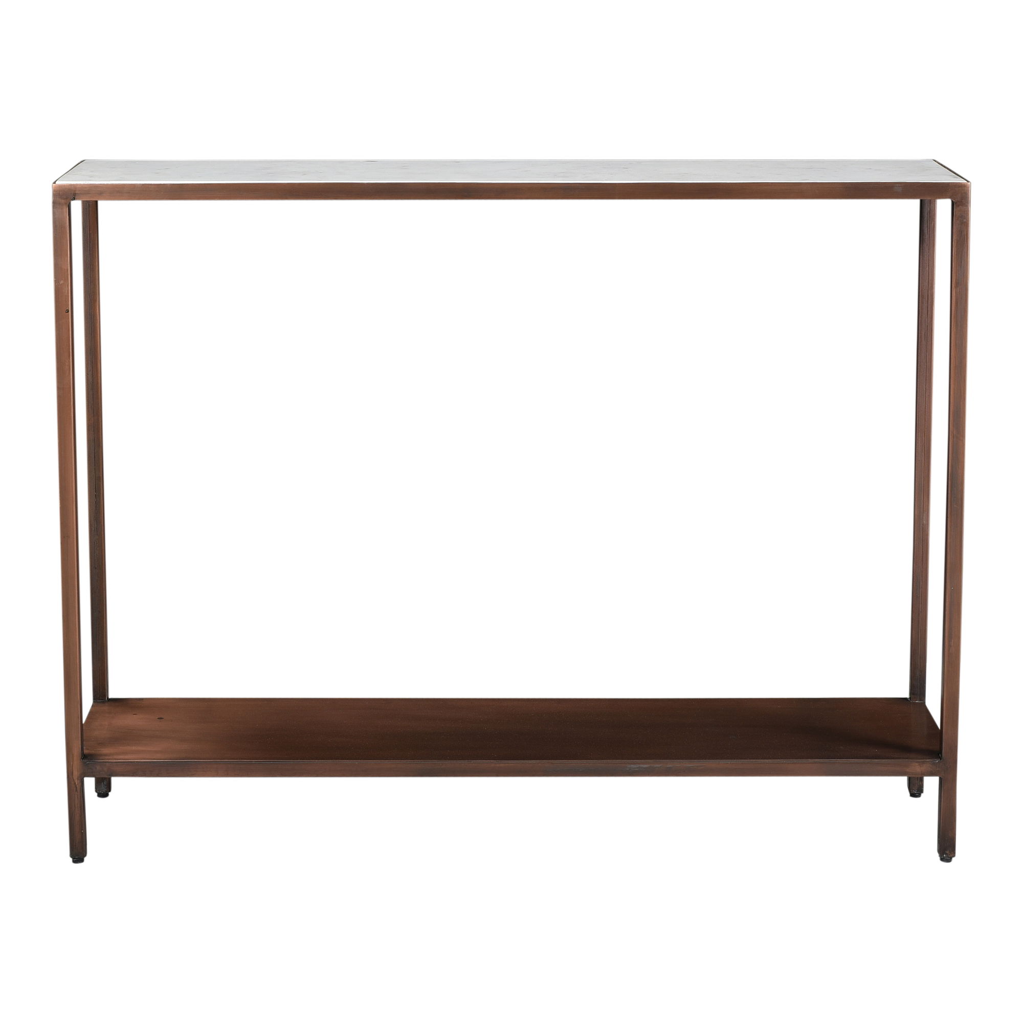 Bottego Console Table Antique Copper, by Moe's Home, 42" width x 32" height x 10" depth View 1