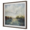 Blue Reverie Framed Abstract Lake Print thumbnail 4