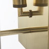 Stein 5L x 6W Gold with White Marble Shade Wall Sconce, by Mercana, 5" length x 6" width x 12" height thumbnail 9