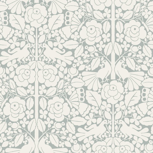 Fairy Tales Blue Wallpaper