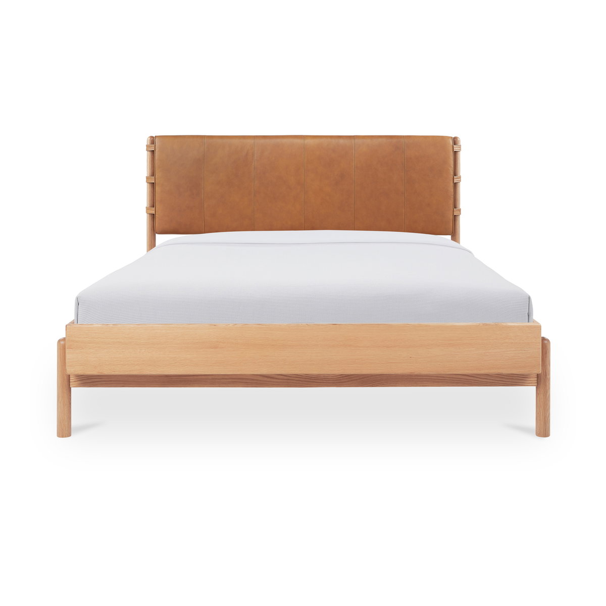 Colby Queen Bed Brown, by Moe's Home, 67" width x 41.34" height x 83" depth View 1