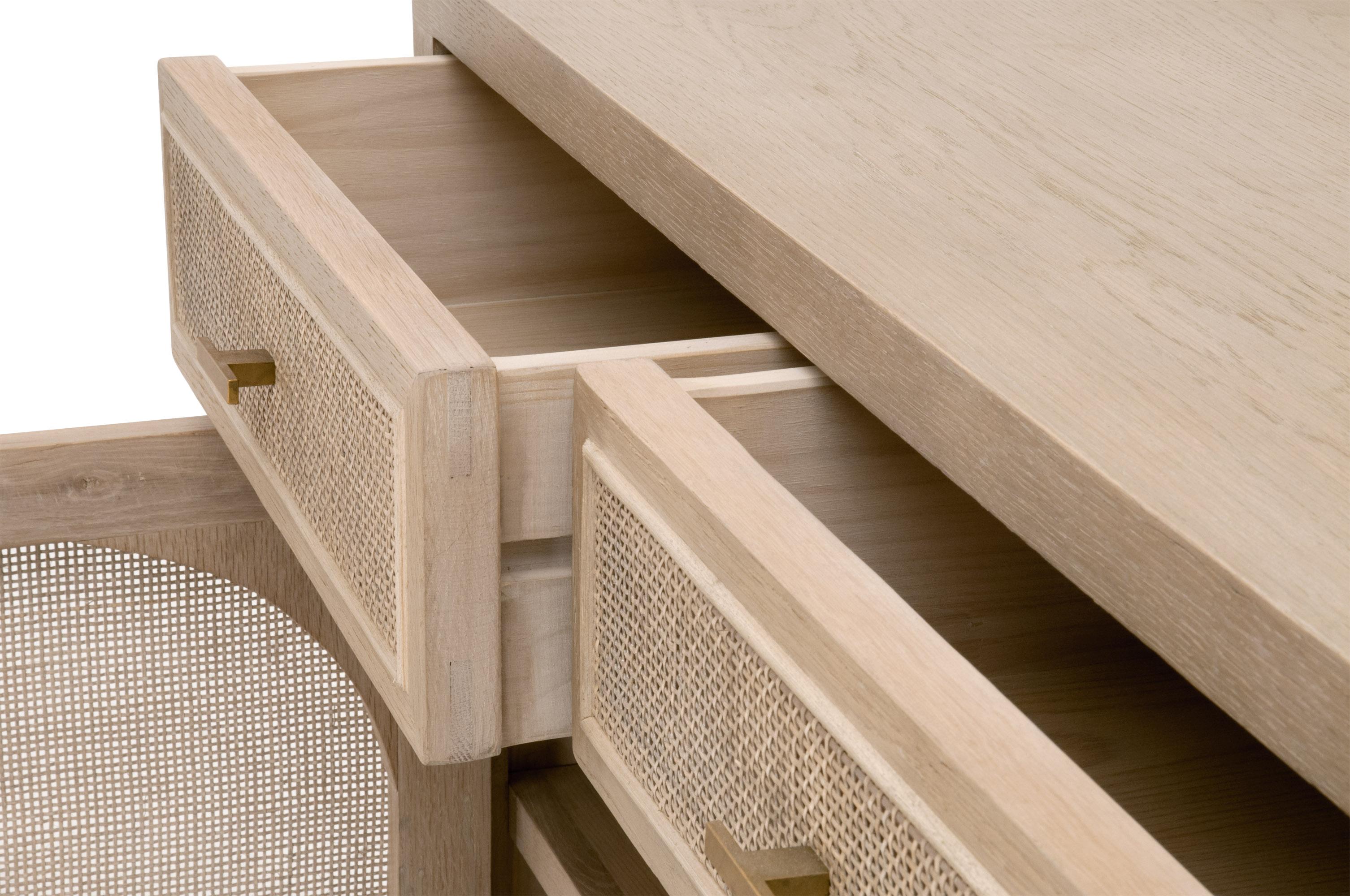 Cane Media Cabinet, Shelving & Bookcase by Essentials for Living, 39" width x 31" height x 18" depth View 7