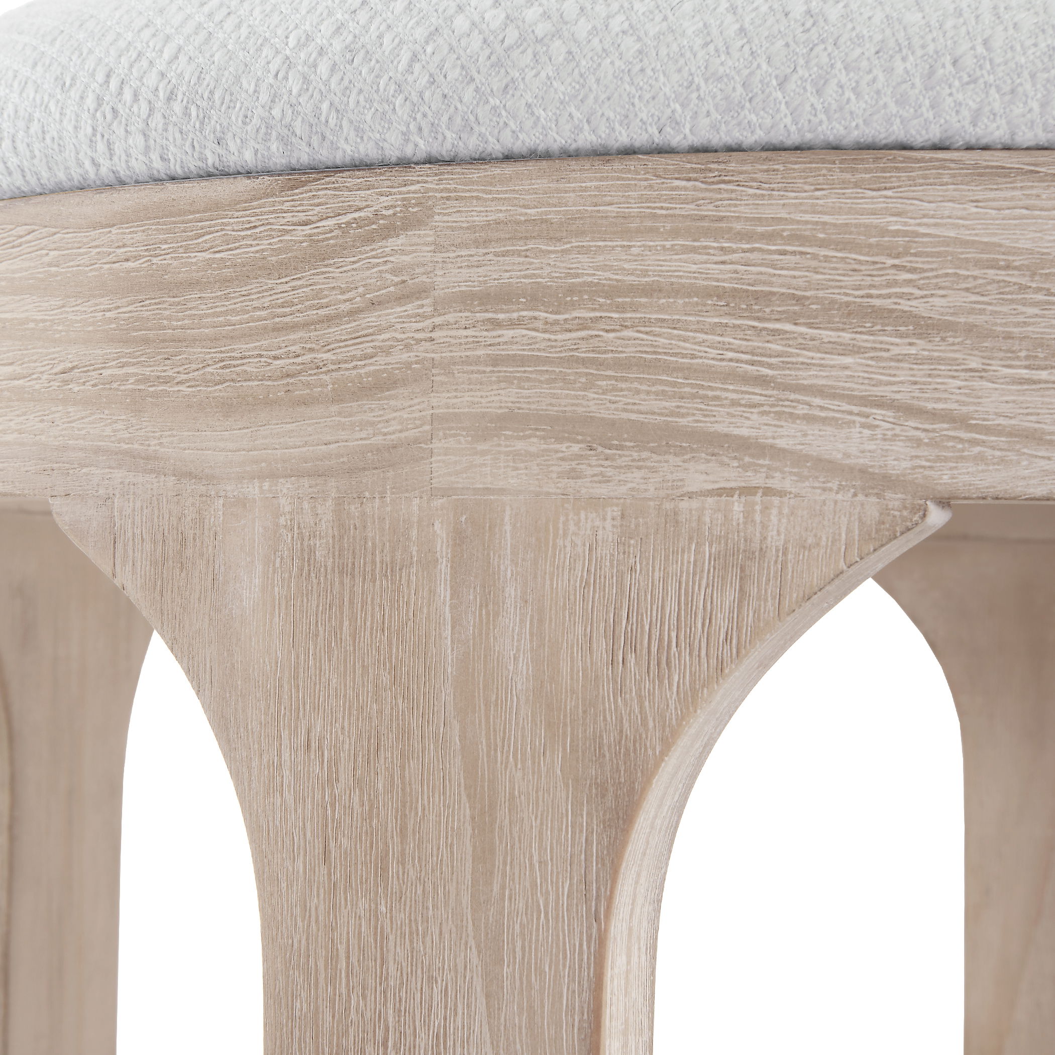 Dennen Oak Ottoman large image 