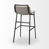 Kavalan 37.5' Total Height Beige Upholstered Seat Gray Metal Frame Bar Stool thumbnail 5