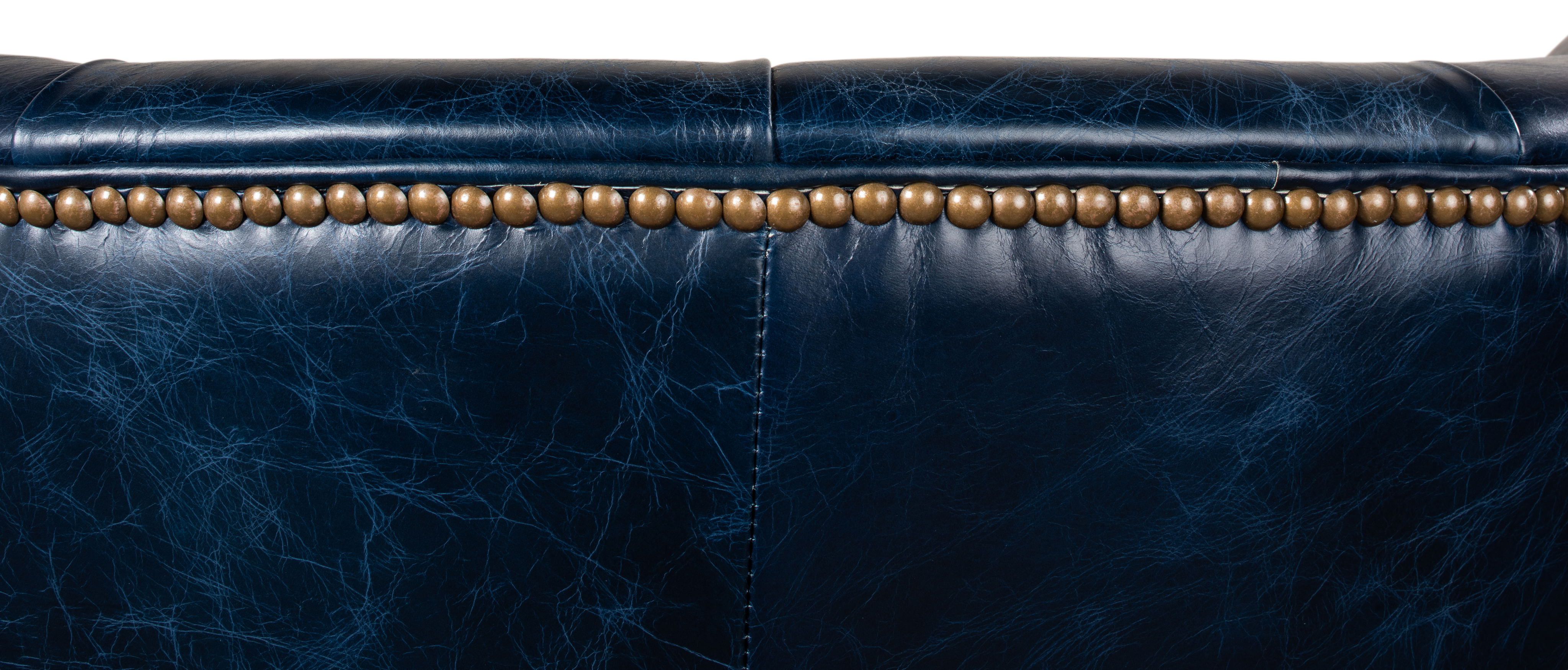 Welsh Blue Leather Chair large image 