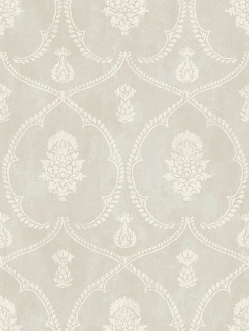 Royal Damask Soft Grey Wallpaper