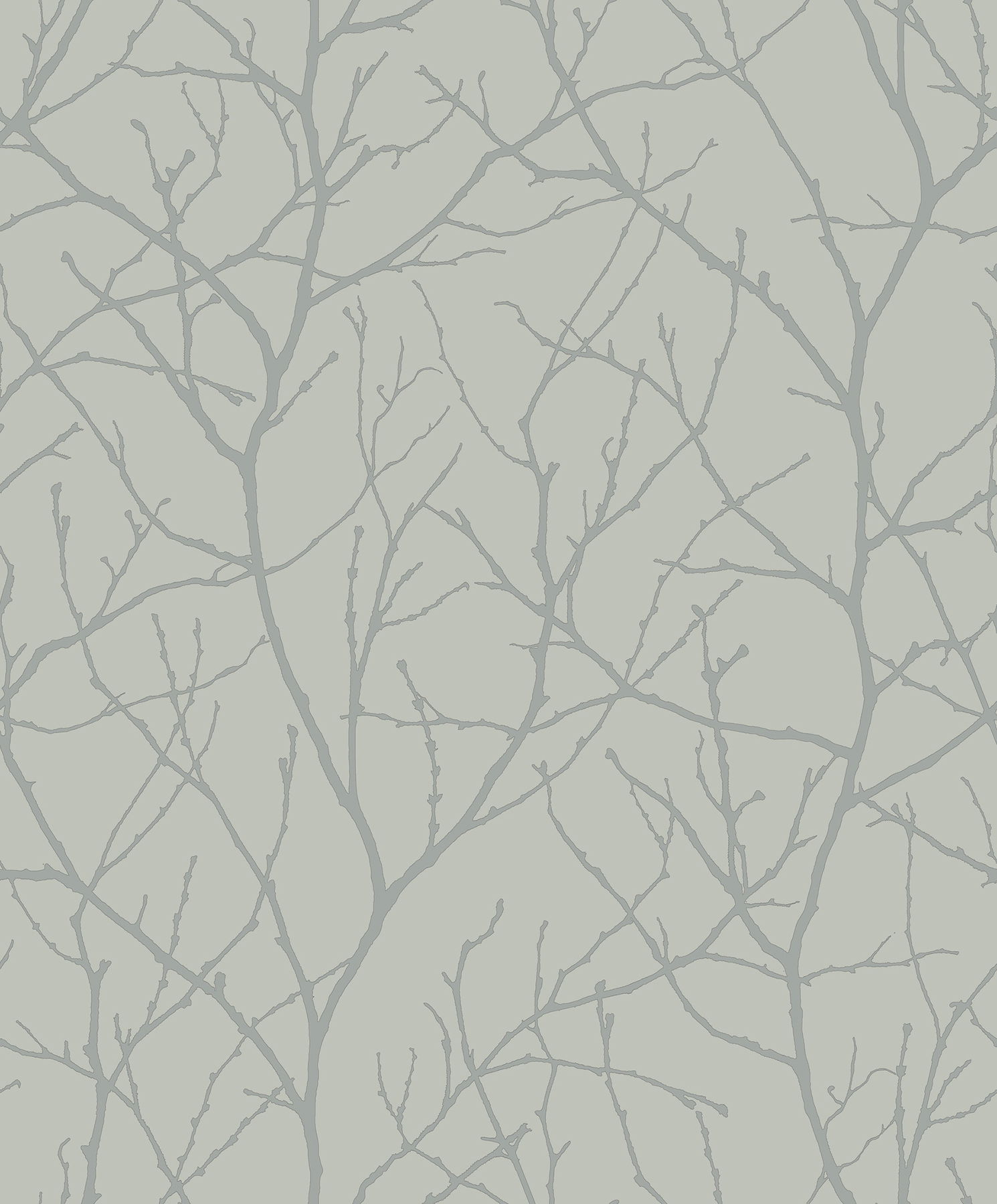 Trees Silhouette Eucalyptus & Silver Wallpaper large image 