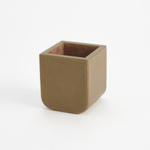 Online Designer Home Office Radius Edge Leather Pencil Cup