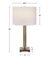 Duomo Brass Table Lamp, by Uttermost, 14" width x 27" height x 14" depth thumbnail 3