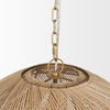 Thad 4-Light Natural Woven Rattan Foyer Chandelier thumbnail 4