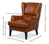 Elite Wing Lounge Chair, Vintage Havana thumbnail 18