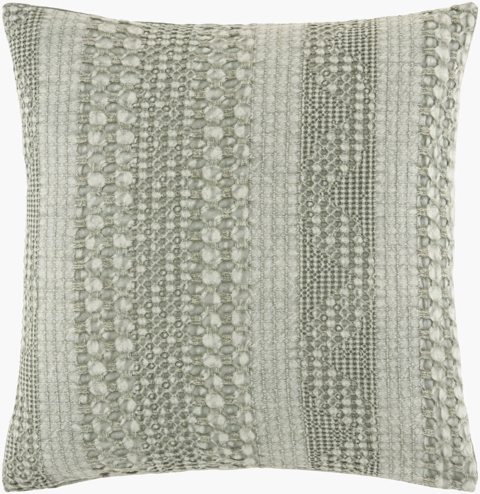Washed Waffle Accent Pillow Poly, Decorative Pillow by Surya, 20" length x 20" width