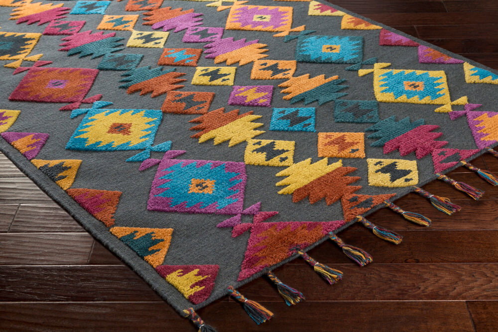 Tallo Handmade Rug, by Surya, 3' length x 2' width
