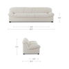 Halston Sofa Flecked Oat, Sofas & Sectional by Moe's Home, 86.6" width x 27.5" height x 39.3" depth thumbnail 10
