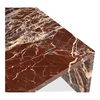 Rosa Coffee Table Rosso Levanto Marble, by Moe's Home, 40" width x 16" height x 30" depth thumbnail 4