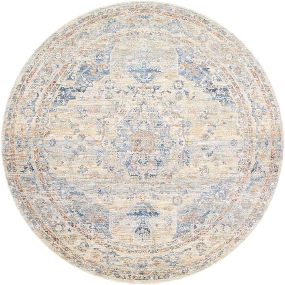 Chicago Machine Woven Rug, by Surya, 6'6.74" length x 6'6.74" width