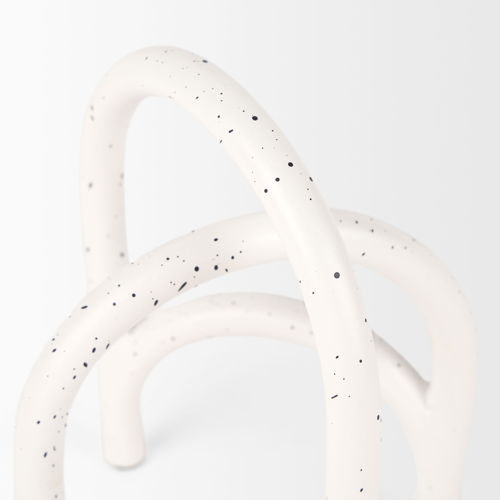 Springe White & Gray Speckled Arch Decorative Object (Set of 2), by Mercana, 4.53" length x 3.35" width x 6.5" height View 7